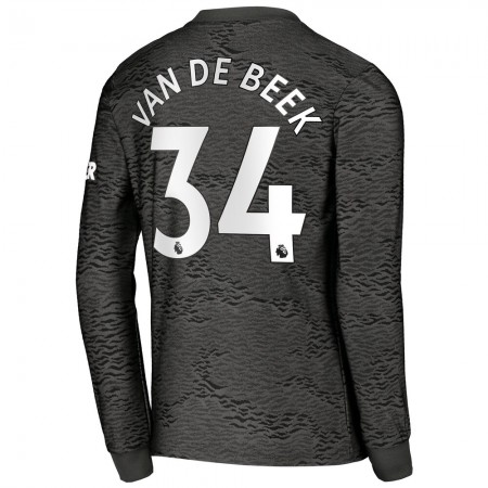 Billiga Fotbollströjor Manchester United Donny van de Beek 34 Borta tröja 2020/21 Långärmad